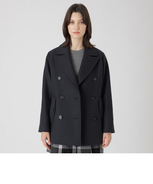 ツイルメルトンピーコート｜ブルーレーベルブラックレーベルクレスト