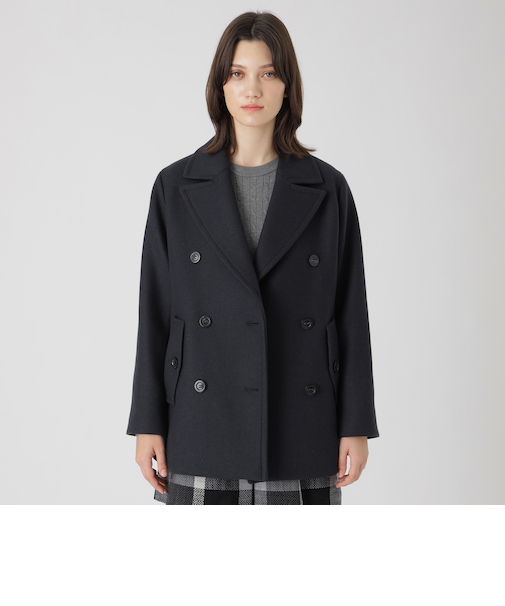 ツイルメルトンピーコート