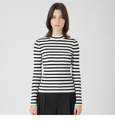 レーヨンストレッチタートルニット