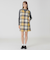 クレストブリッジチェックスラブプリペラミニドレス