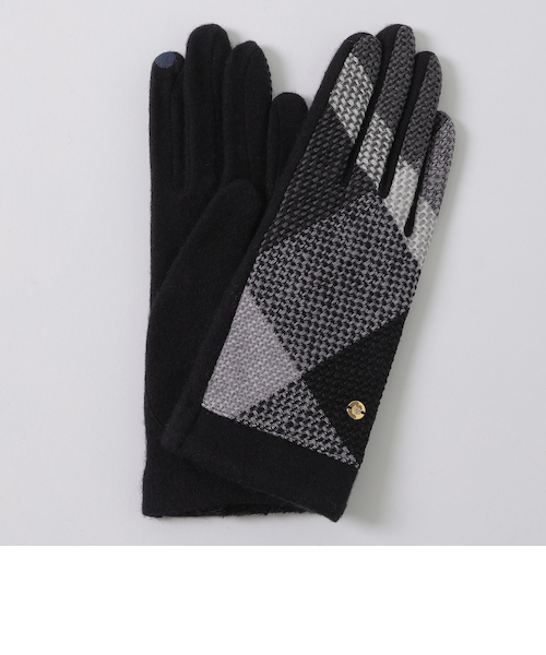 クレストブリッジチェックスラブプリペラグローブ｜ブルー