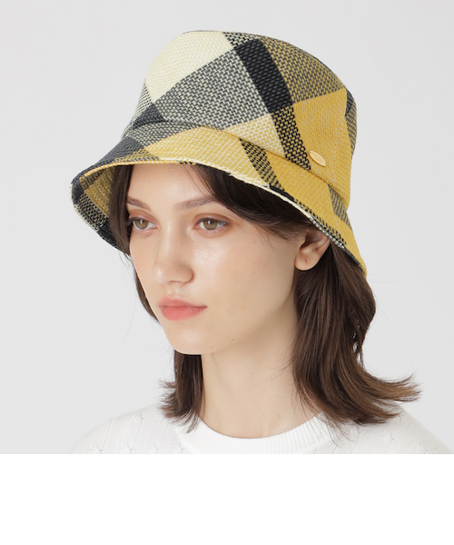 クレストブリッジチェックスラブプリペラバケットハット｜ブルー