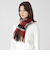 クレストブリッジチェックウォッシャブルカシミヤマフラー