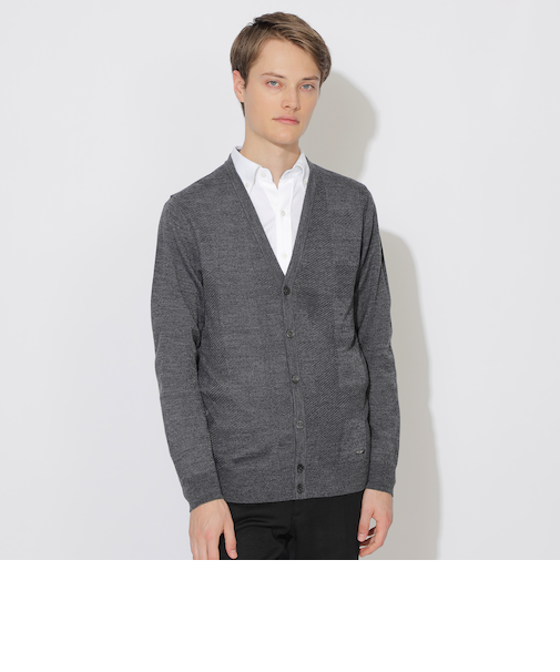 【WEB限定】シャドーチェックニットカーディガン