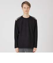 ショルダーチェックニットソー