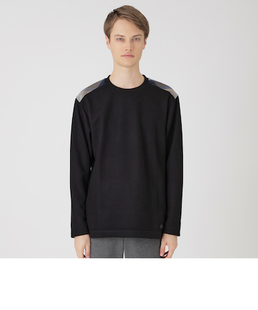 ショルダーチェックニットソー