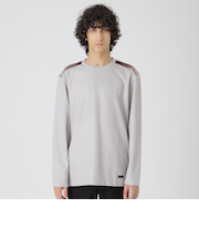 ショルダーチェックニットソー