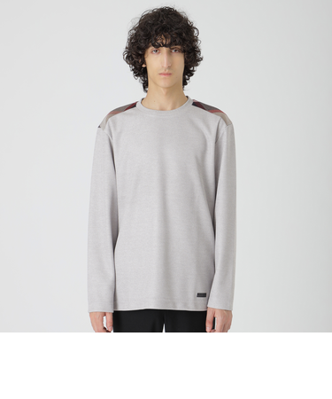 ショルダーチェックニットソー