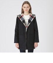 クレストブリッジチェックリバーポリウールコーディガン