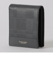 エンボスチェック2つ折りウォレット