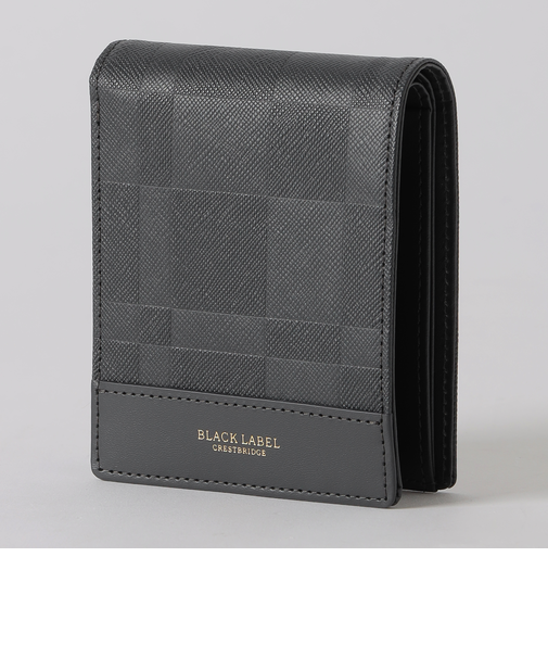 エンボスチェック2つ折りウォレット