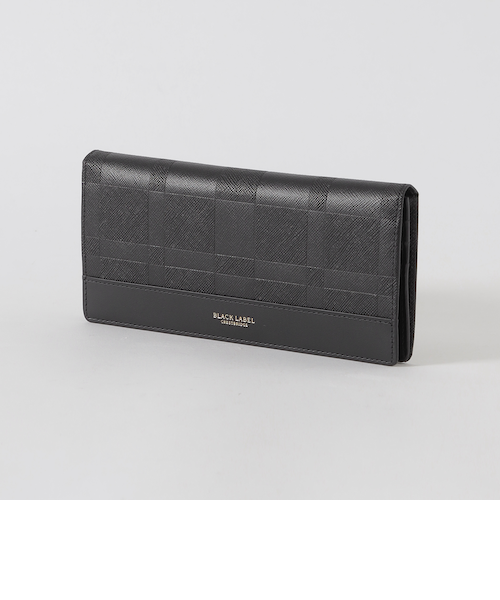 ブラックレーベルクレストブリッジ新品ブラック ロングウォレット 1/2 トーナルクレストブリッジチェックロングウォレット（ウォレット