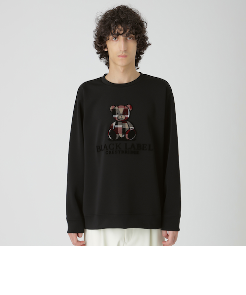 新作　店舗限定　ブラックレーベルクレストブリッジ　ハブラシベアースウェットシャツ 一部店舗限定】ハブラシベアースウェットシャツ｜ブルーレーベル