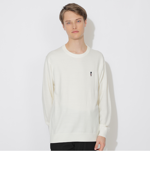 美品　ブラックレーベルクレストブリッジ　ランダムロゴニット BLACK LABEL CRESTBRIDGE - 【新品タグ付き】ブラックレーベル