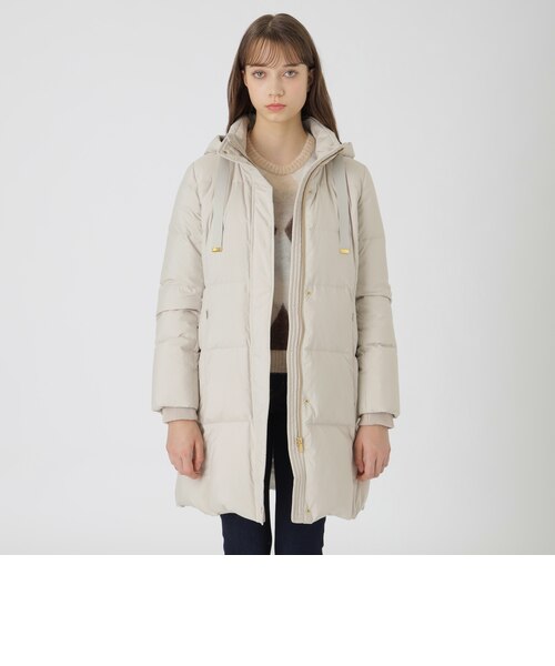 ハイマルチピーチタフタロングダウンコート｜ブルーレーベルブラック