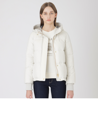 ハイマルチピーチタフタショートダウンコート