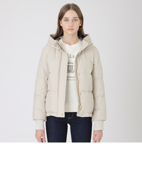 ハイマルチピーチタフタショートダウンコート｜ブルーレーベルブラック