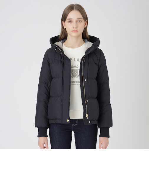 ハイマルチピーチタフタショートダウンコート