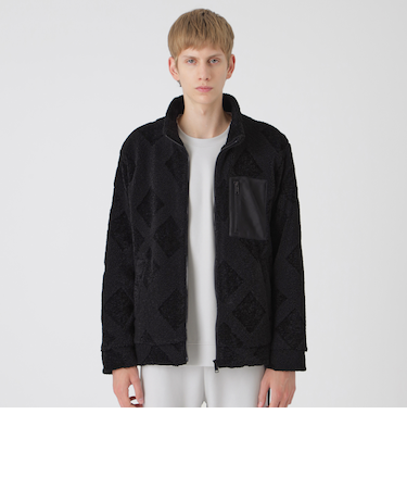 【BLACK lab.】シャドーチェックボアブルゾン