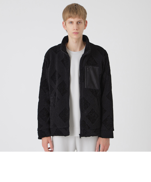 【BLACK lab.】シャドーチェックボアブルゾン