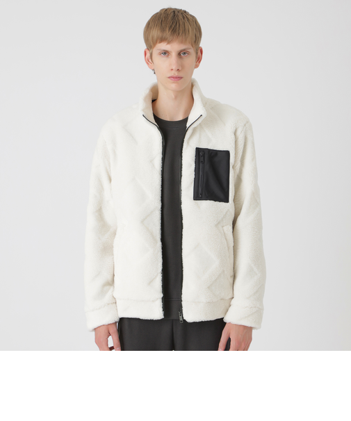 【BLACK lab.】シャドーチェックボアブルゾン