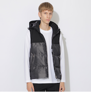 【WEB限定】シャドーチェックダウンベスト