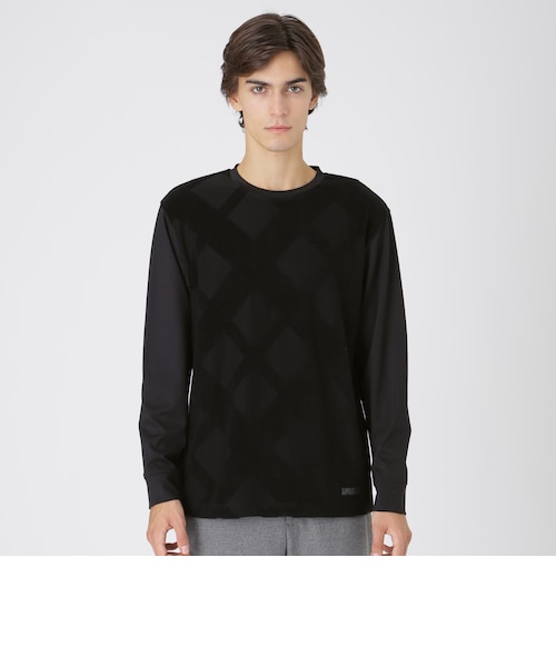 BLUELABEL チェックカットソー 楽天市場】【SALE／20%OFF】ハリヌキシャドーチェックカットソー BLACK
