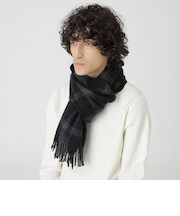 クレストブリッジチェックカシミヤマフラー