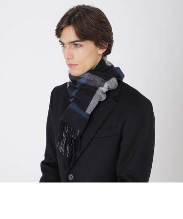 クレストブリッジチェックリバーシブルマフラー