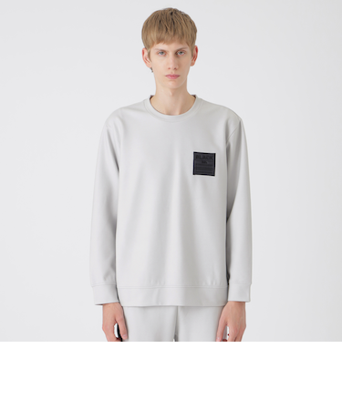 【BLACK lab.】ダウンファブリックロゴスウェットシャツ