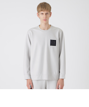 【BLACK lab.】ダウンファブリックロゴスウェットシャツ