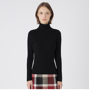 【ウォッシャブル】ウォッシャブルウールタートルネックプルオーバー