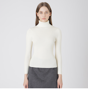 【ウォッシャブル】ウォッシャブルウールタートルネックプルオーバー