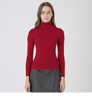 【ウォッシャブル】ウォッシャブルウールタートルネックプルオーバー