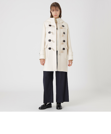 ツイルメルトンダッフルコート