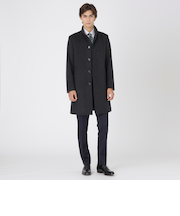 カルゼビーバースタンドカラーコート