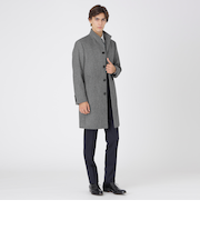 カルゼビーバースタンドカラーコート