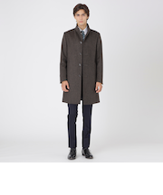 カルゼビーバースタンドカラーコート