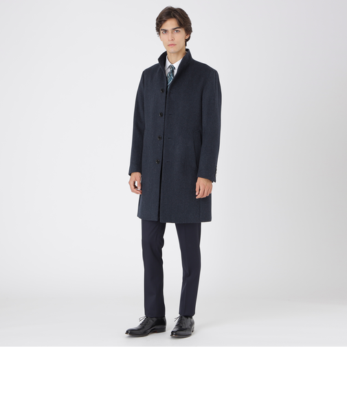 カルゼビーバースタンドカラーコート