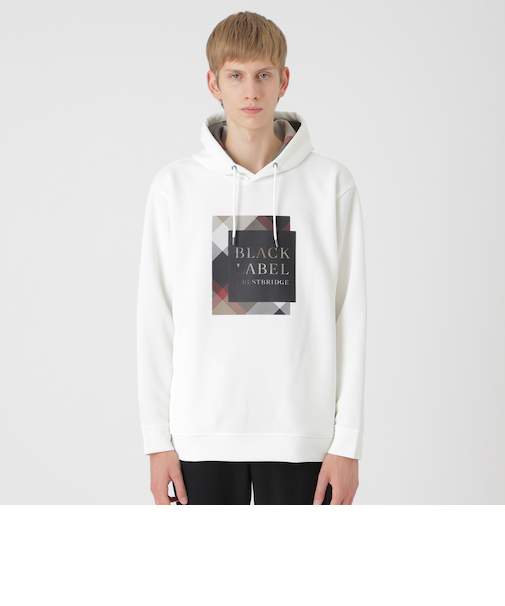 クレストブリッジチェックボックスグラフィックフーディー