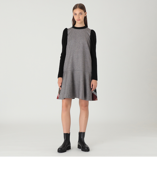 ツイードドッキングドレス