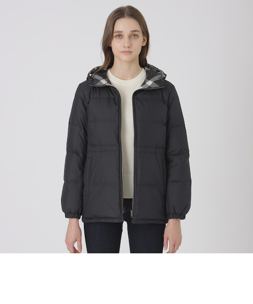 新品✩リバーシブル✩ダウン90%✩レッキス✩ダウンコート✩ブラック✩ファーコート 新品✩リバーシブル✩ダウン90%✩レッキス✩ダウンコート✩ブラック