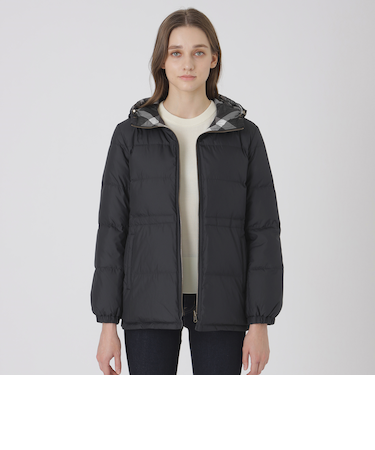 【10th ANNIVERSARY】【はっ水】ストレッチタフタリバーシブルダウンコート