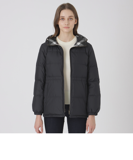 【10th ANNIVERSARY】【はっ水】ストレッチタフタリバーシブルダウンコート