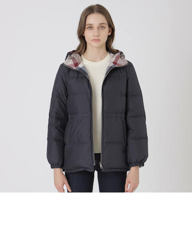 【10th ANNIVERSARY】【はっ水】ストレッチタフタリバーシブルダウンコート