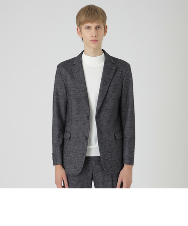 グレンチェックウールジャージージャケット