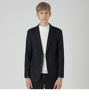 グレンチェックウールジャージージャケット