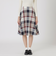 クレストブリッジチェックサキソニーフレアスカート