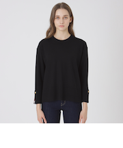 【ウォッシャブル】ウォッシャブルウールオーバーニットプルオーバー