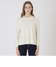 【ウォッシャブル】ウォッシャブルウールオーバーニットプルオーバー